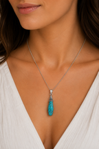 Turquoise Drop Pendant