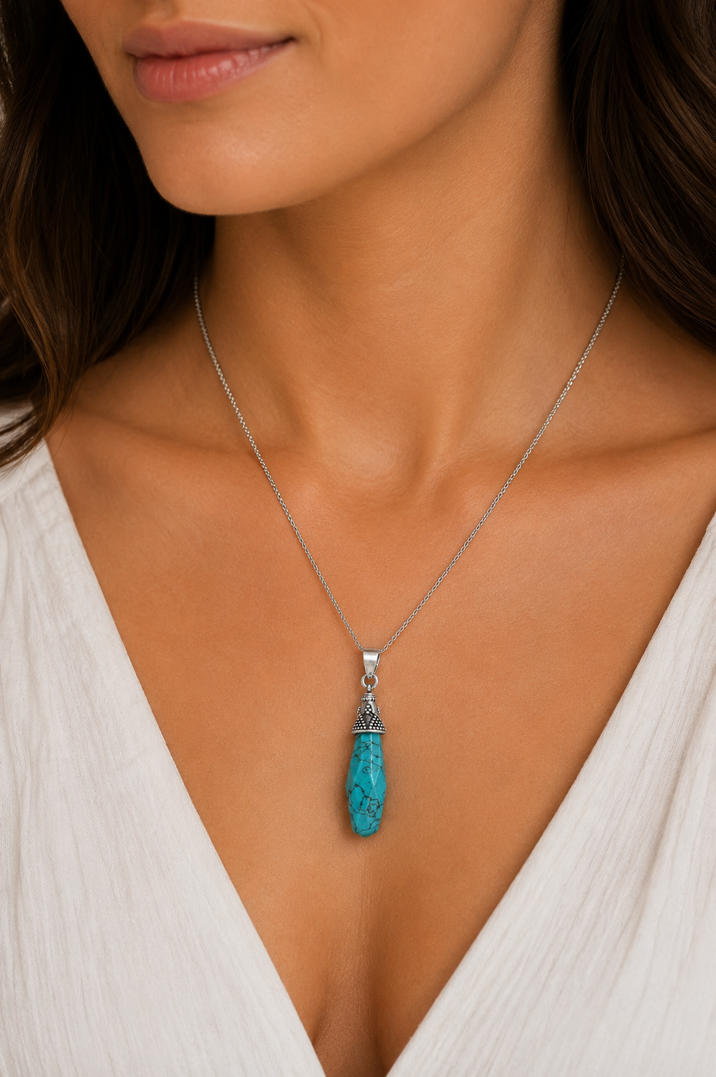 Turquoise Drop Pendant