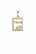 Gold “Mom” Pendant Necklace, Minimalist Mother Jewelry