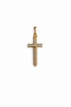 Gold Diamond Cross Pendant