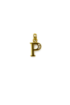 Elegant Gold Initial “P” Pendant