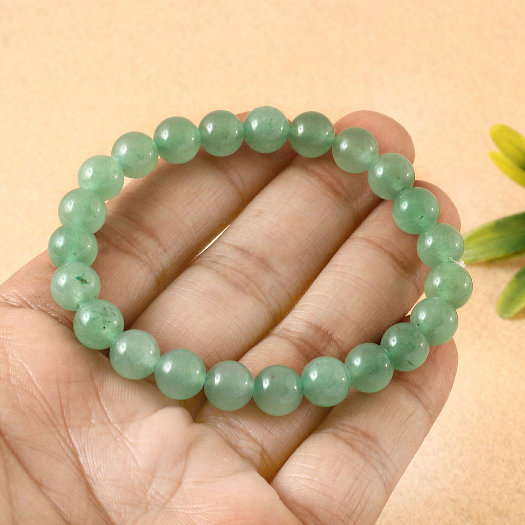Green Aventurine Crystal Bracelet  - Enhances Business & Love