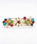 Colorful Floral Pearl Bracelet