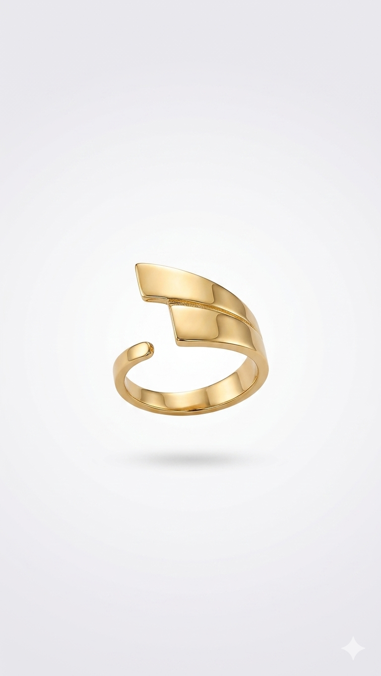 Minimalist Gold Wrap Ring