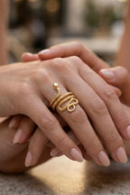 Minimalist Serpent Statement Ring