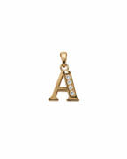 Elegant Gold Initial “A” Pendant Necklace