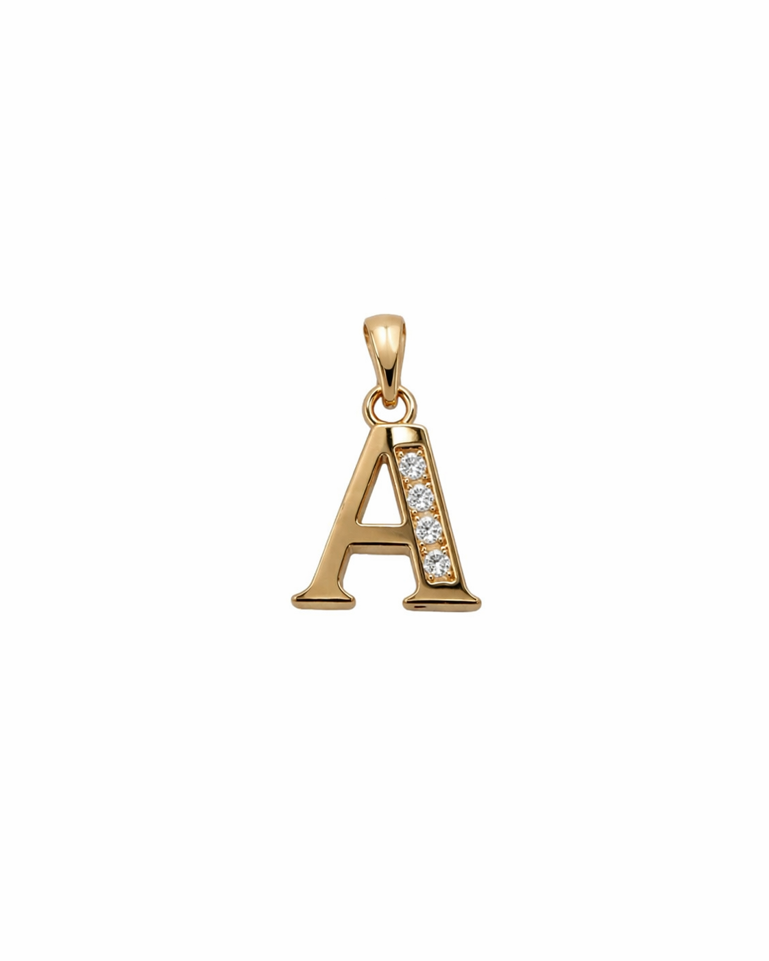 Elegant Gold Initial “A” Pendant Necklace