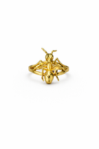 Golden Ant Statement Adjustable Ring
