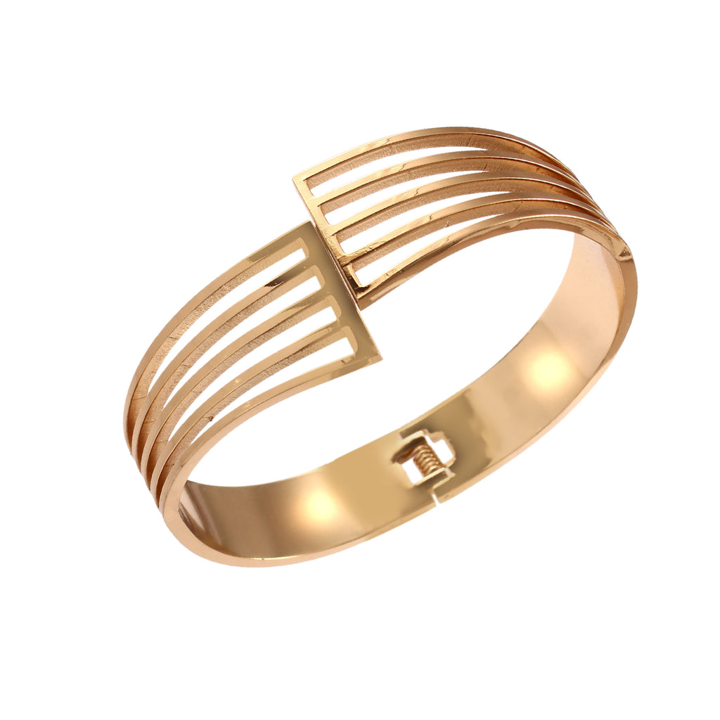 Modern Grid Open Cuff