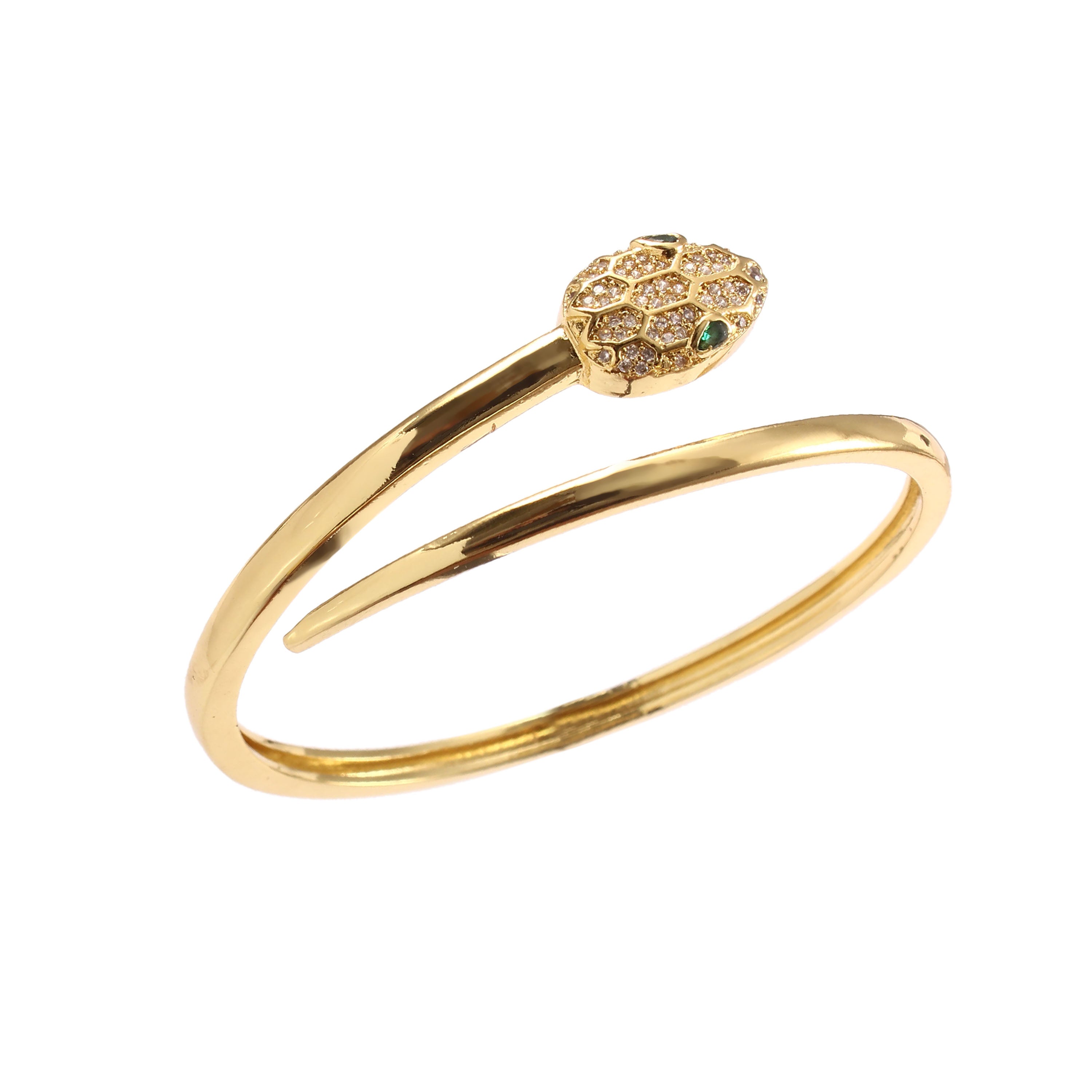 Minimal Serpent Coil Bangle