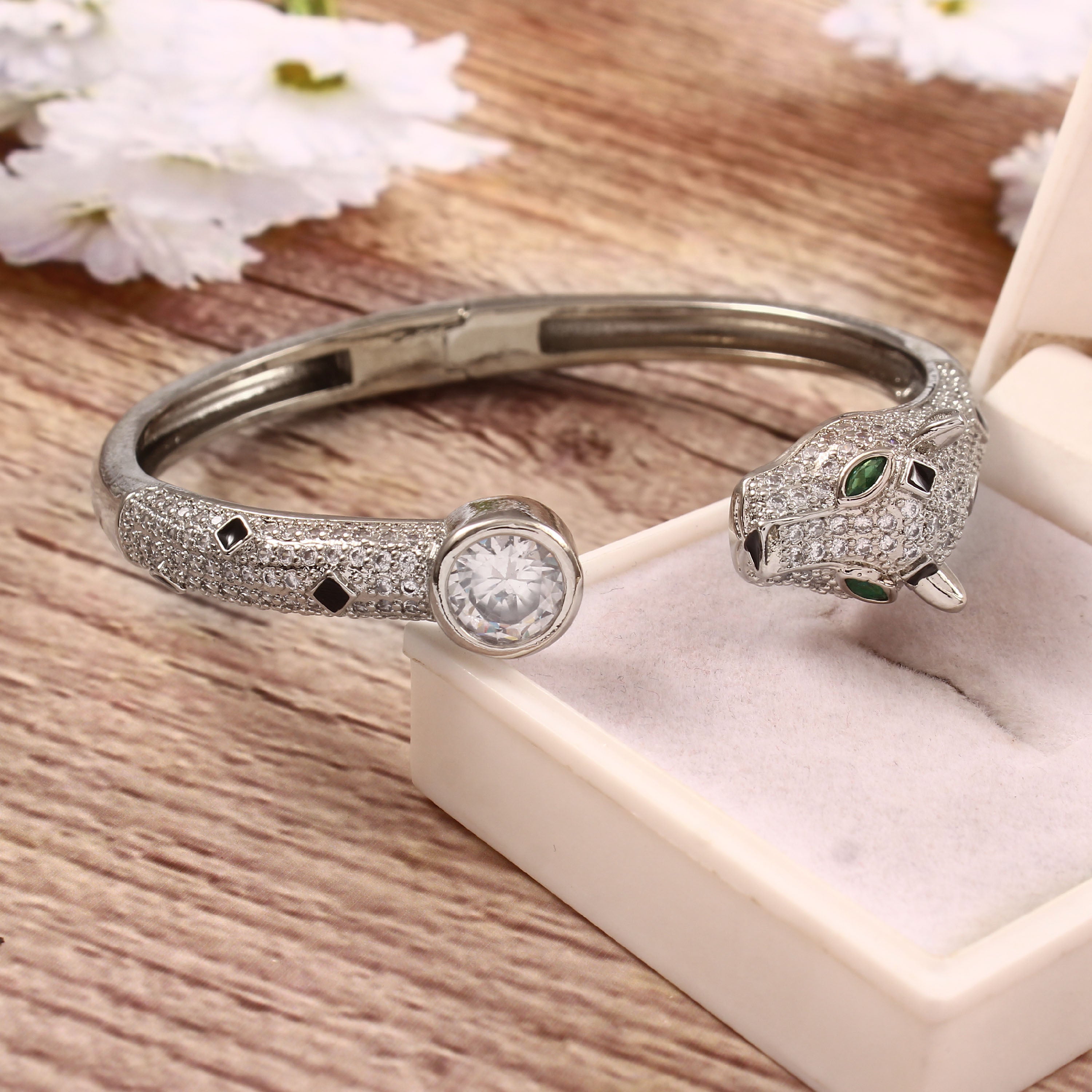 Panther Crystal Cuff