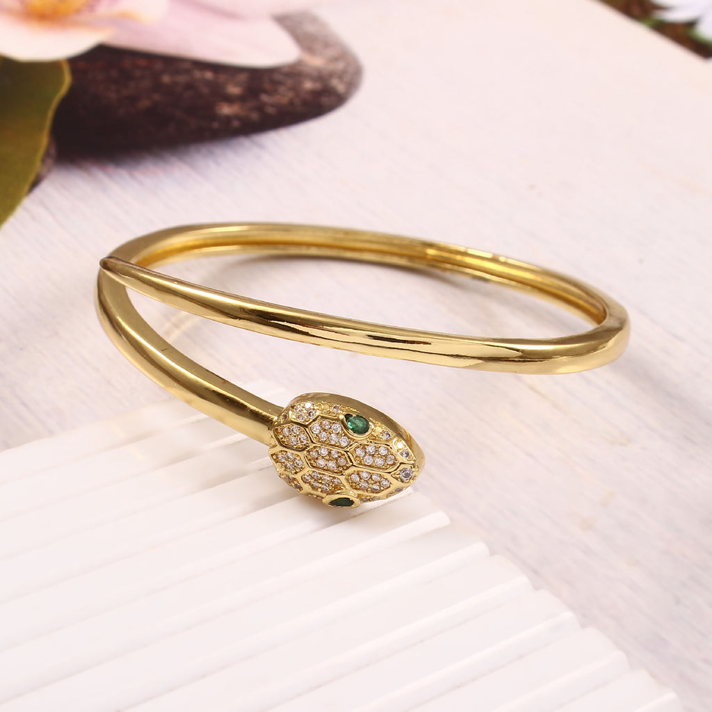 Minimal Serpent Coil Bangle