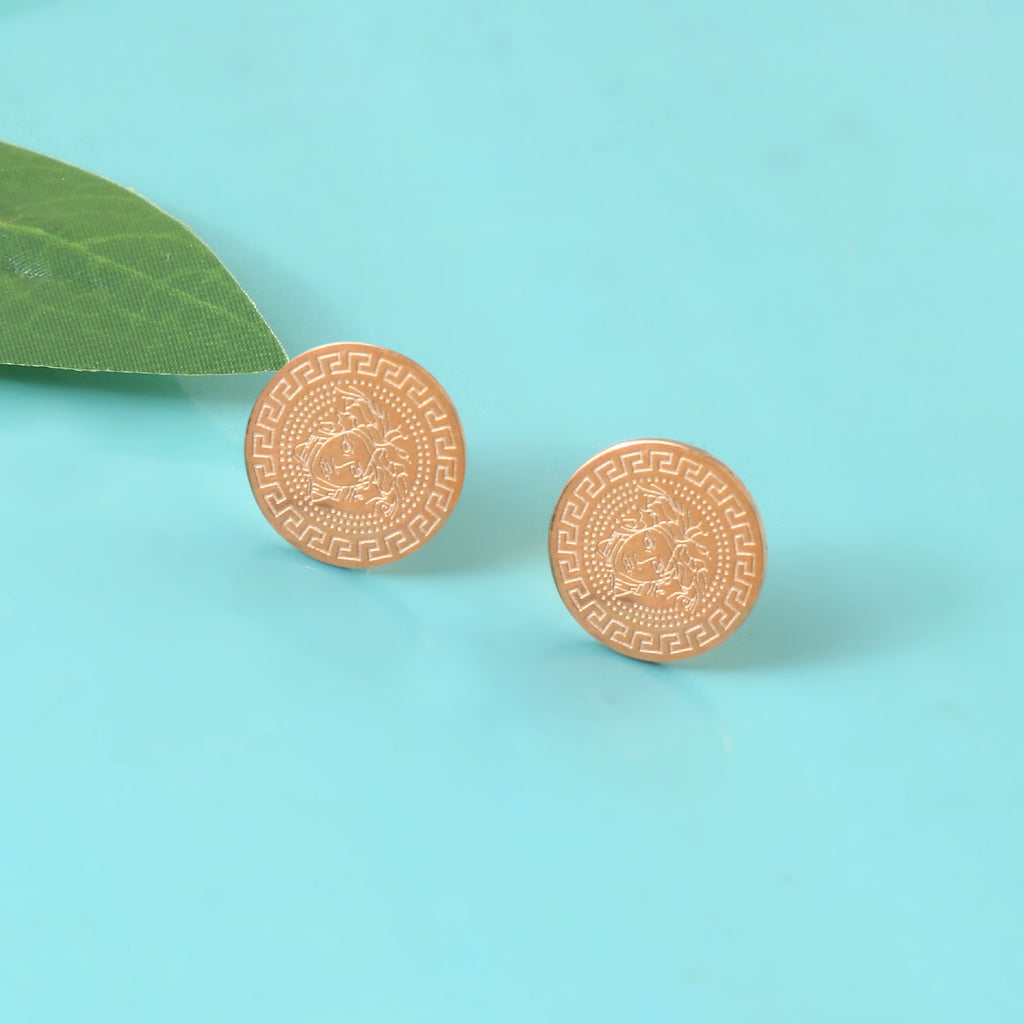 Classic Medusa Coin Studs