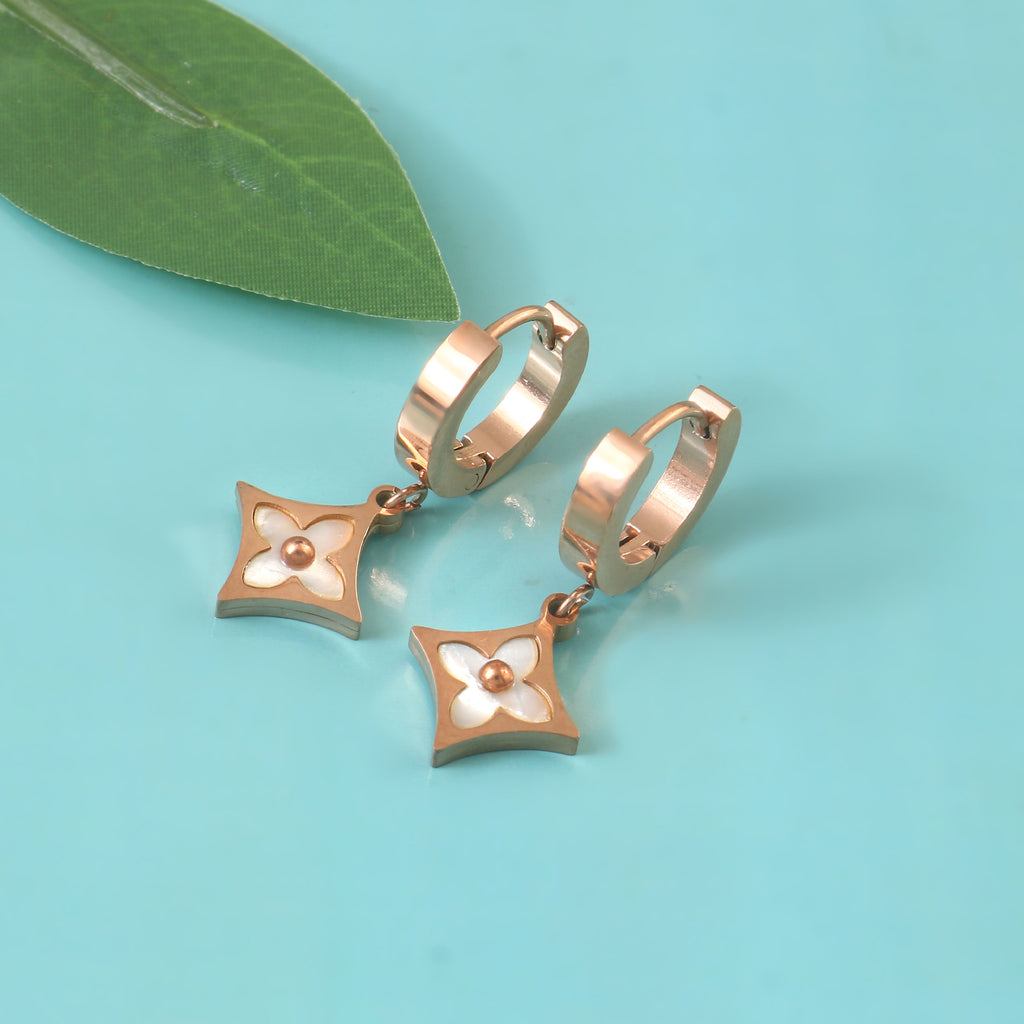 Petite Floral Drop Earrings