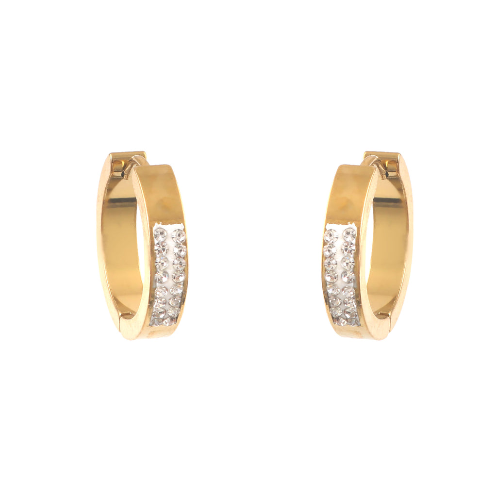 Crystal Half Hoops