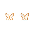 Mother-of-Pearl Butterfly Studs