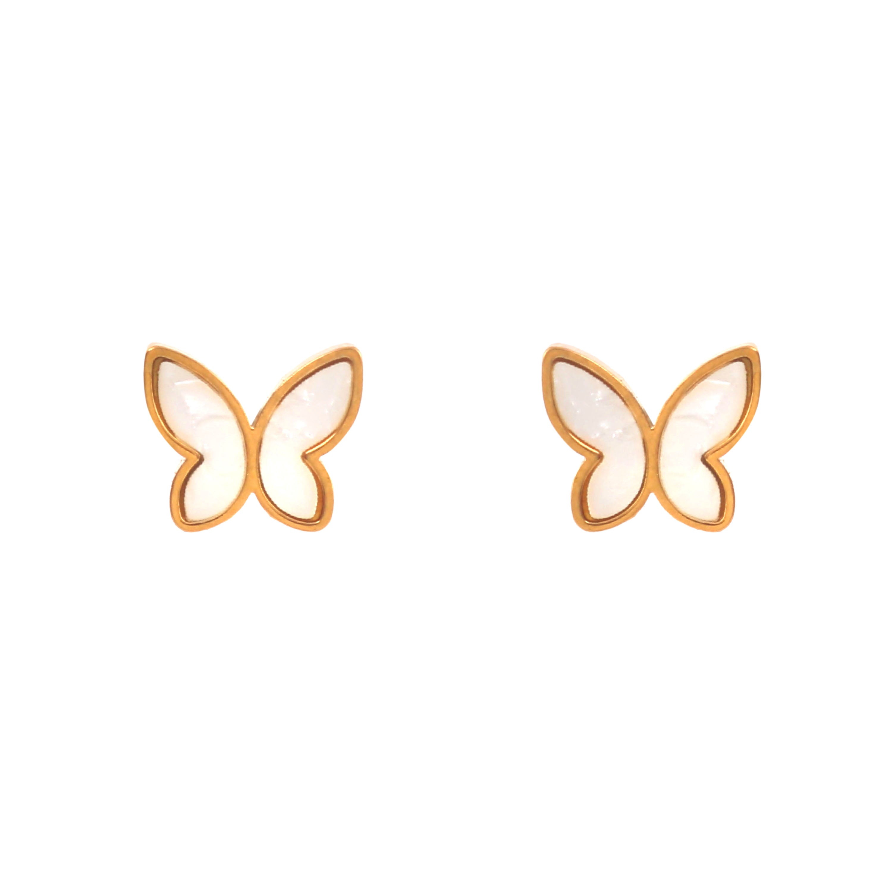 Mother-of-Pearl Butterfly Studs