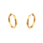 Petite Tube Hoop-Look Studs