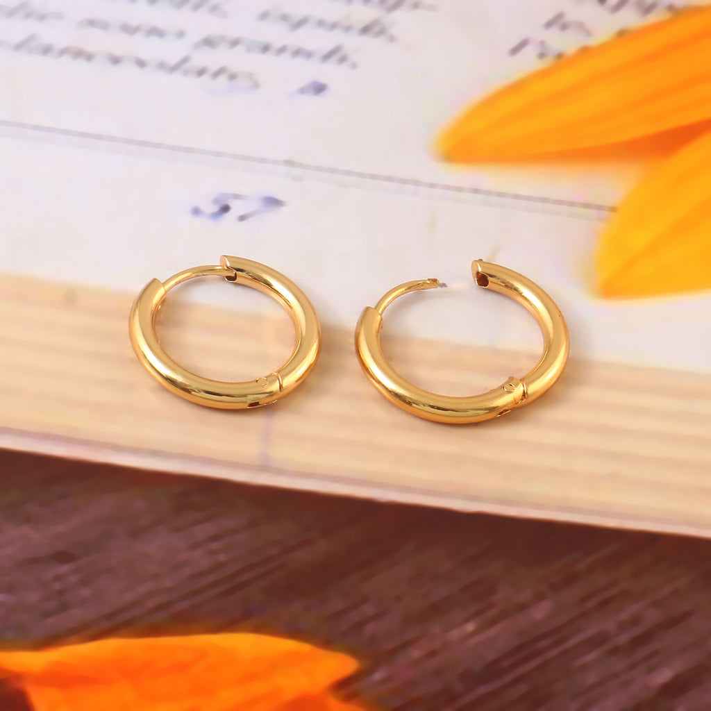 Petite Tube Hoop-Look Studs