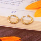 Petite Tube Hoop-Look Studs