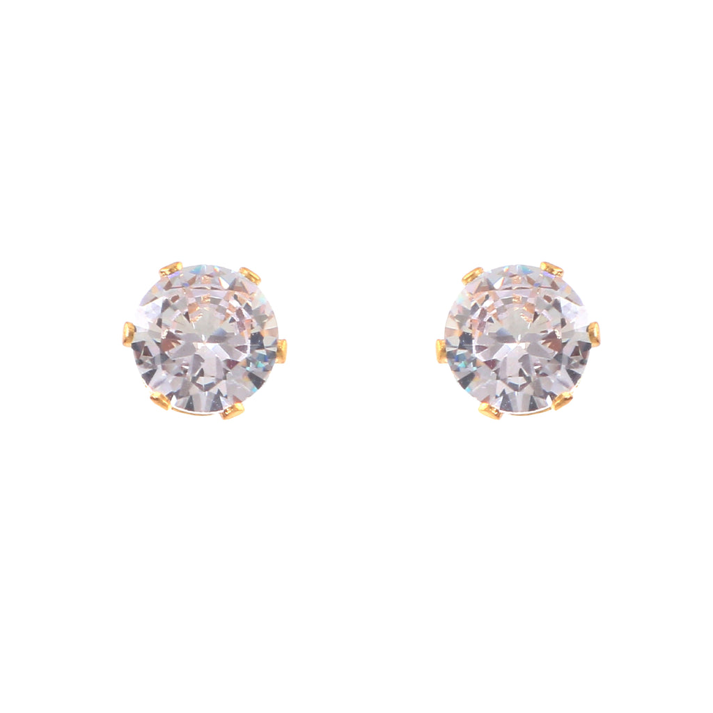 Classic Solitaire Studs (8–9 mm look)
