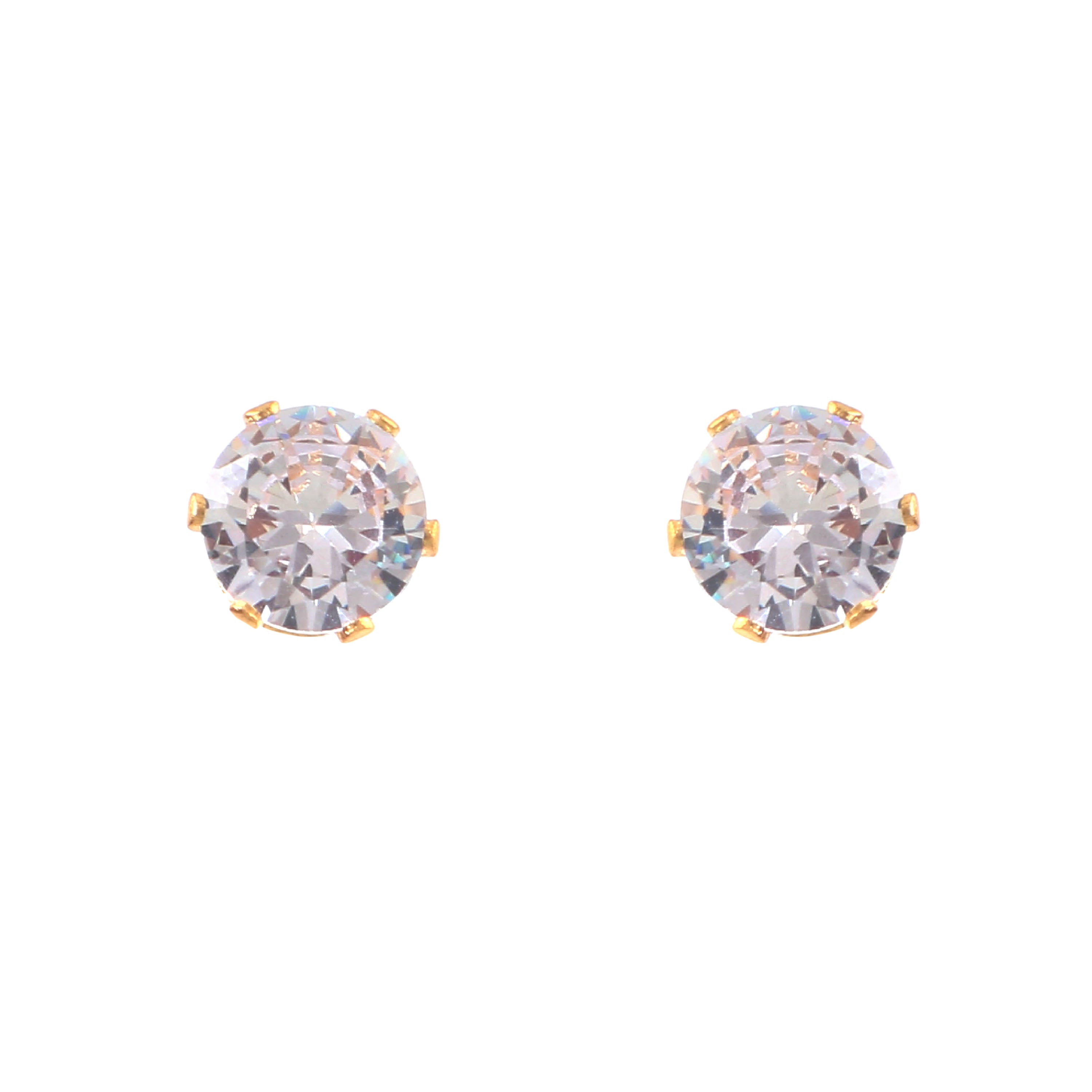 Classic Solitaire Studs (8–9 mm look)