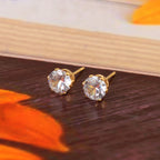 Classic Solitaire Studs (8–9 mm look)