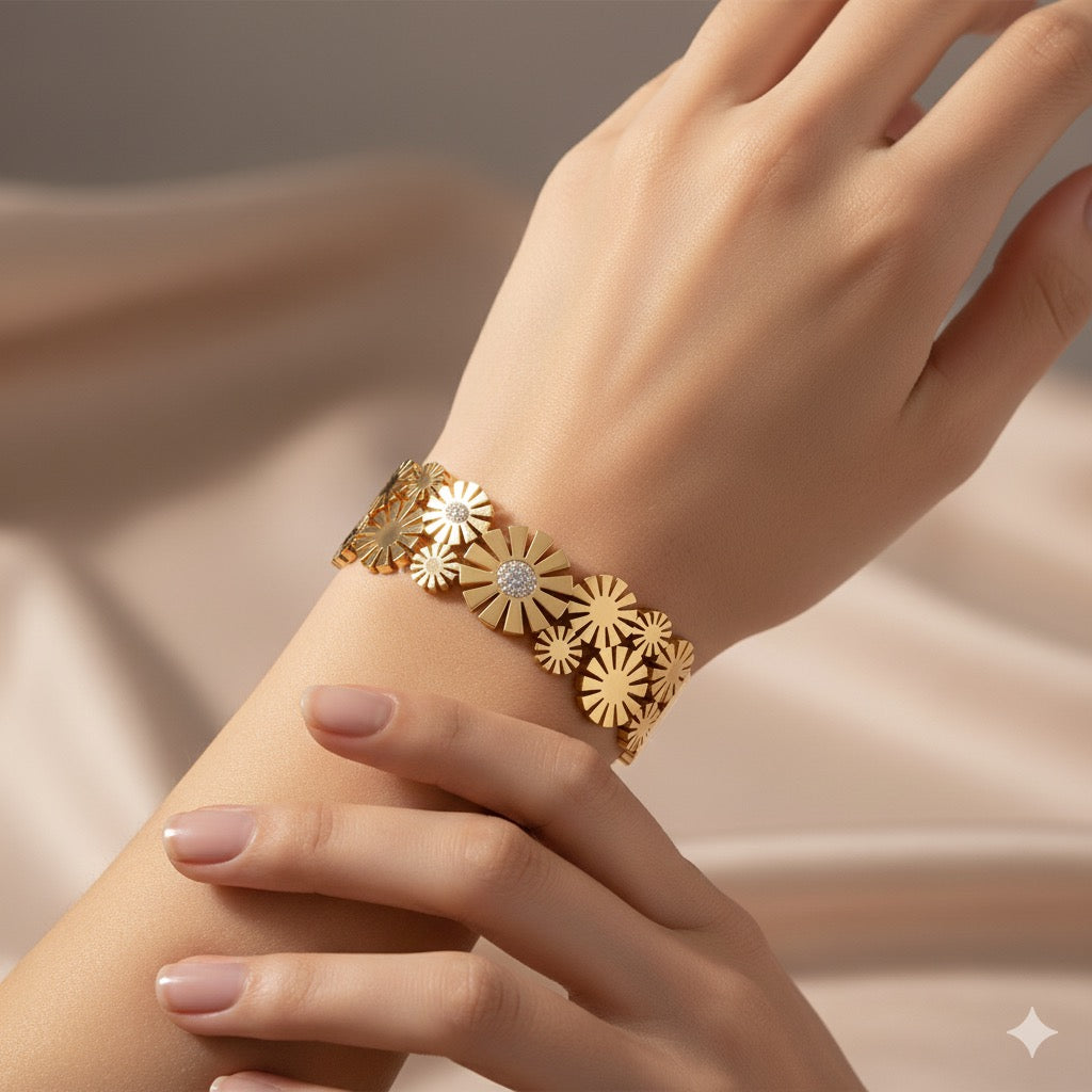 Bloom Cluster Floral Cuff