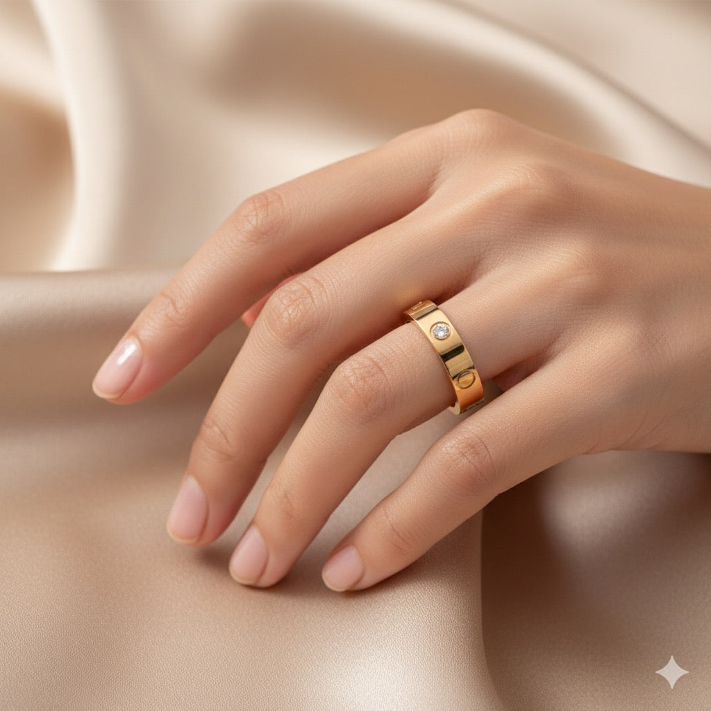 Classic Screw Motif Ring