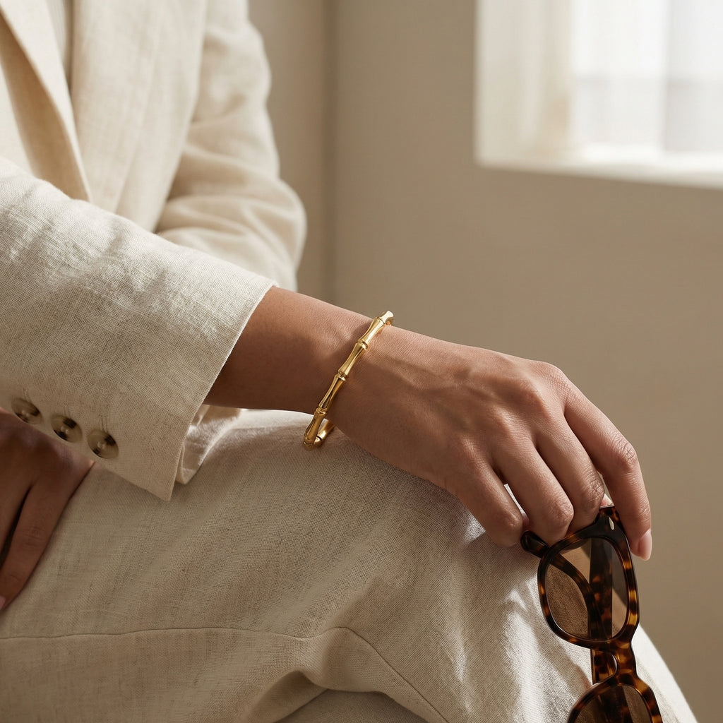 Bamboo Textured Bangle