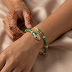 Emerald Serpent Pavé Cuff