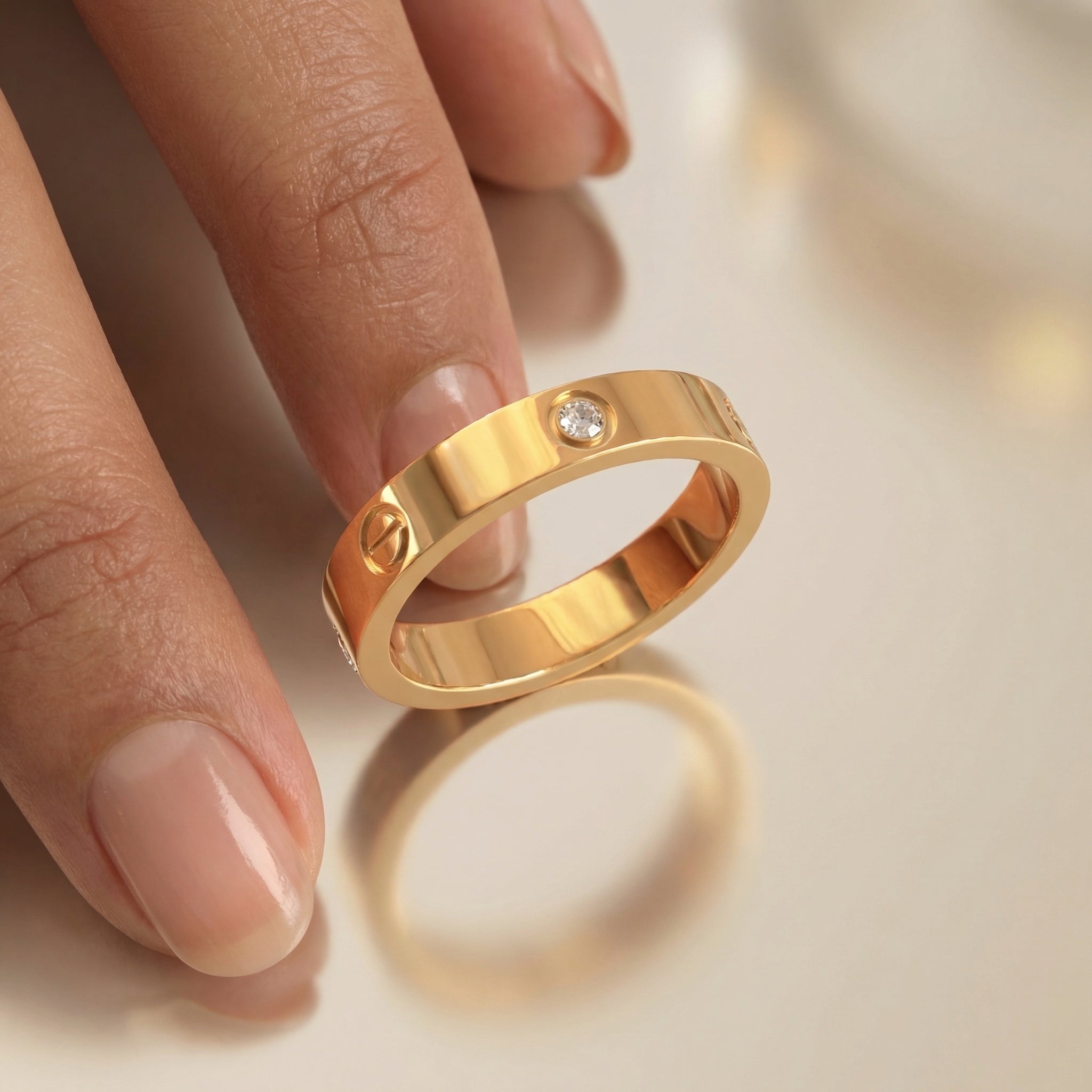 Classic Screw Motif Ring