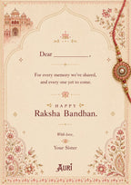 Silver Plated Divine Om Rakhi